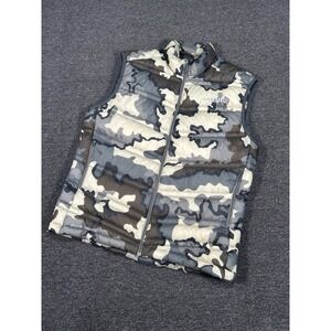 KUIU Super Down LT Puffer Vest Men's XXL Vias Camo Quix Down Full Zip Hunting